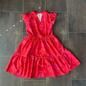 Red and Pink Summer Dress